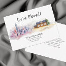 Search for cities note cards Watercolor