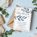 Search for indigo baby shower invitations Watercolor