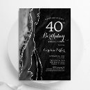 Search for glamorous 40th birthday invitations Elegant