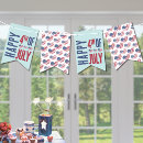 Search for anniversary bunting flags Red white and blue