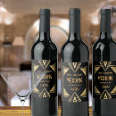 Search for art deco wine labels Black and gold