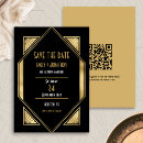 Search for art deco border invitations Black and gold