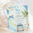 Search for boys luau invitations Blue