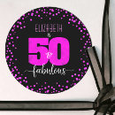 Search for hot pink foil stickers For her