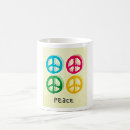 Search for peace symbol coffee mugs Colourful