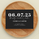 Search for cake wedding save the dates Black and white