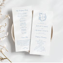 Search for dusty blue wedding programs Elegant