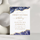 Search for navy sweet 16 invitations Agate