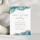 Search for blue and gold sweet 16 invitations Geode