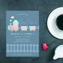 Search for train 2nd birthday invitations Steam engine