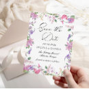 Search for wildflower save the dates Lilac