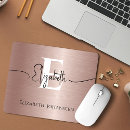 Search for brushed metal mousepads Rose gold