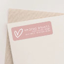 Search for pink bridal shower return address labels Simple