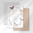 Search for equestrian birthday invitations Rustic western modern