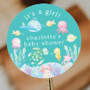 Search for watercolor fish stickers Baby shower