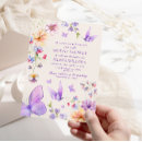 Search for purple butterfly bridal shower invitations Wildflowers