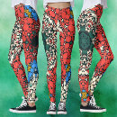 Search for red white green leggings Abstract