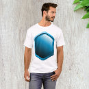 Search for hexagon tshirts Blue