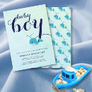 Search for whale baby boy shower invitations Summer