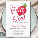 Search for berry sweet baby shower invitations Summer