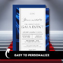 Search for elegant gala invitations Black and gold