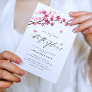 Search for cherry blossom bridal shower invitations Watercolor