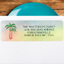 Search for beach christmas return address labels Hawaii