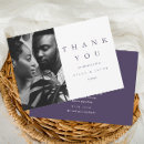 Search for purple wedding thank you cards Stylish