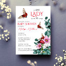 Search for lady bug baby shower invitations Floral