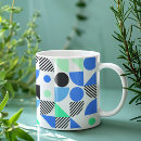 Search for colorful geometric mugs Blue