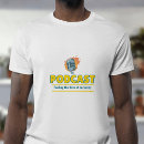 Search for podcaster tshirts Microphone