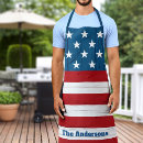 Search for usa american flag aprons Red white blue