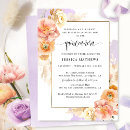 Search for lavender and gold quinceanera invitations Purple