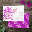 Search for purple orchid invitations White