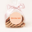 Search for peach thank you stickers Minimalist