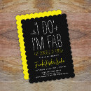 Search for black white yellow invitations Stylish