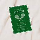 Search for tennis match invitations Party