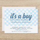 Search for southern baby shower invitations Gingham