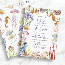 Search for purple seahorses postcards Baby shower