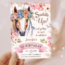 Search for cowgirl 1st birthday invitations Saddle up