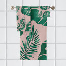 Search for green leaves bath towels Modern