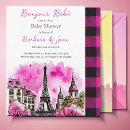 Search for paris watercolor invitations Oh la la bebe