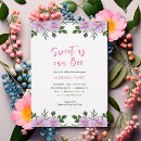 Search for bee baby girl shower invitations Floral