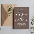 Search for taupe wedding invitations Simple