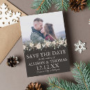Search for floral christmas wedding save the dates Winter