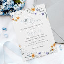 Search for spring baby shower invitations Wildflower