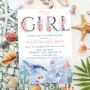 Search for watercolor whale baby shower invitations Sea creatures