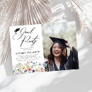Search for wildflower graduation invitations High school