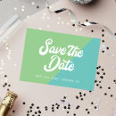 Search for non traditional save the dates Retro