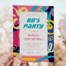 Search for 1980s party invitations Fun